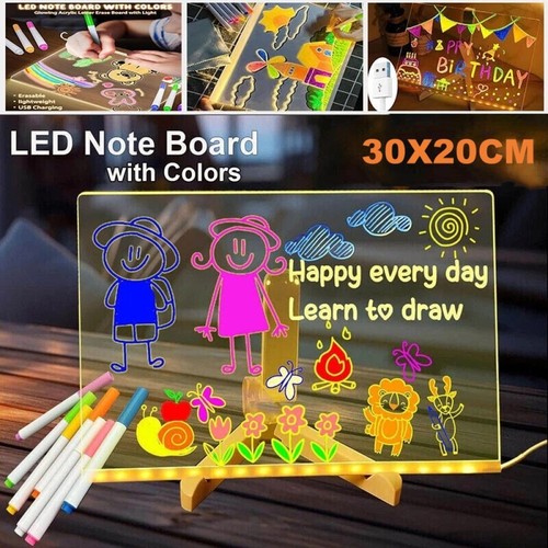 Led note board with - board,