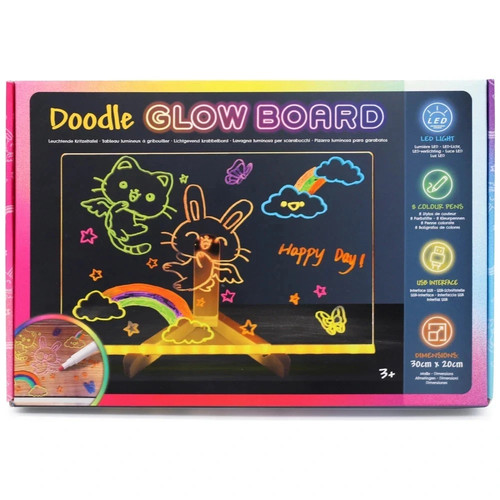 Doodle glow board - board, up