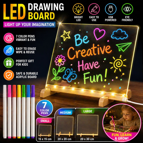 Led drawing board kids light - led,