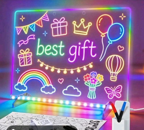 Led light drawing board - light, up