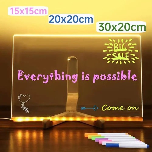 Acrylic clear light - up, drawing