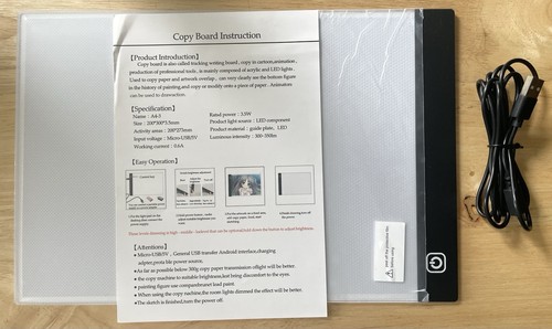 Led drawing copy board - a4,