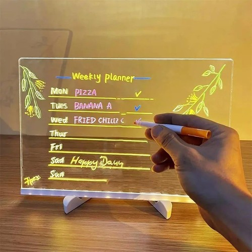 Led acrylic writing drawing - led,