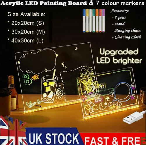 Led note board with night - led,