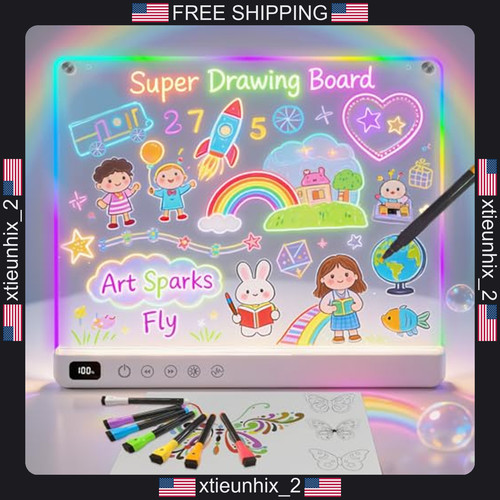 Kids led drawing board - led,