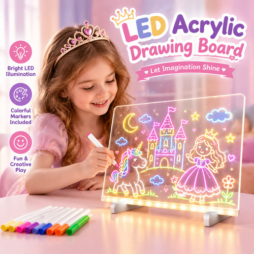 Led acrylic note - note, 7