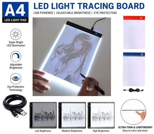 Led drawing copy board - a4,