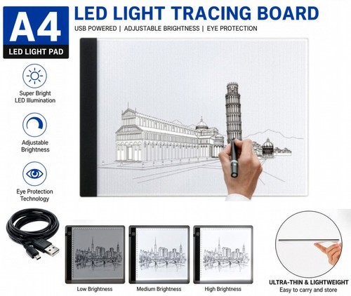 Led light box - a4,